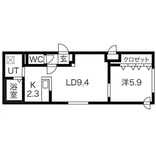 アーポルテ【203号室】の間取り