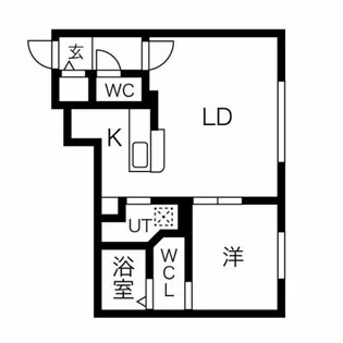 エアフォルク植物園【5階】の間取り