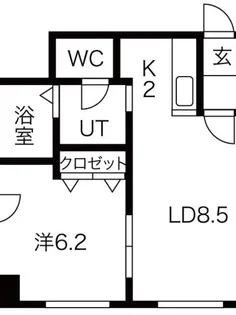 エテルナN9【403号室】の間取り