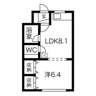 マンション常盤【303号室】の間取り