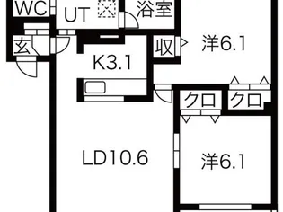 ロイヤルハイツ【1階】の間取り