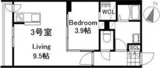 ラグランジュ元町【103号室】の間取り