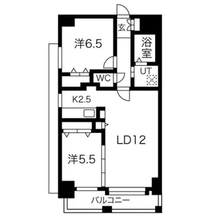 ラディア近代美術館前【6階】の間取り