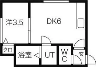 North10【205号室】の間取り