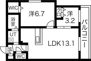 ラグナベルデ北9条【3階】の間取り
