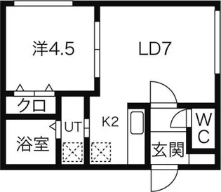 ブルームN33【4階】の間取り