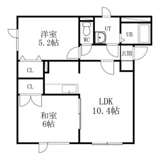 フラットYU【1階】の間取り
