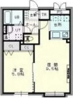 ジュライ麻生【1階】の間取り