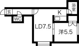 カーサフェリオ【203〇号室】の間取り