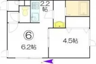 ピースハーモニー北38条【106号室】の間取り