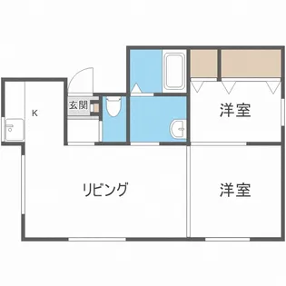 コーポうたの【201号室】の間取り