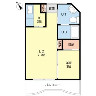 グランメール弘道舘第2【311号室】の間取り