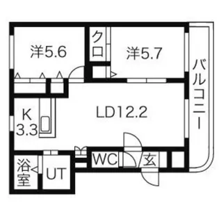 バーリントンコートI【1階】の間取り