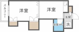 ノースタウンハウス【830号室】の間取り