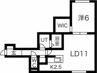 blanc(ブラン)本町【2階】の間取り