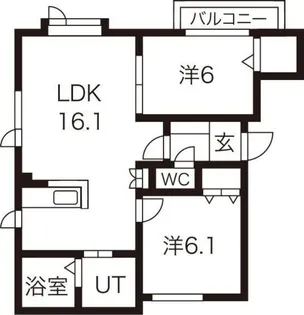 エクセルコート【2階】の間取り