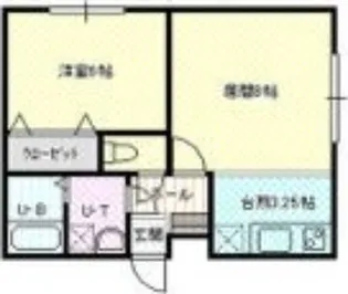 リバティMew.E【3階】の間取り