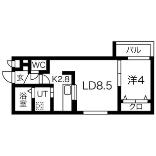 ハルトラーテ山鼻II【2階】の間取り