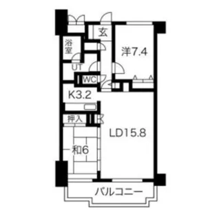 シャトーム北4条【4階】の間取り