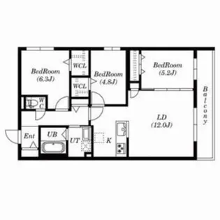 CHIARO SAPPORO(キアロサッポロ)【4階】の間取り