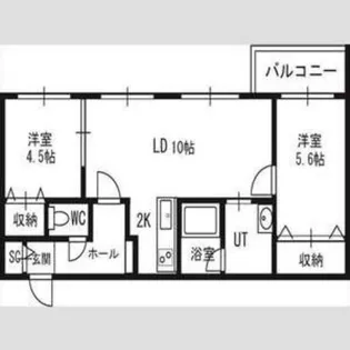 トロワブラン【4階】の間取り