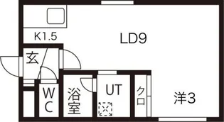 アーバンクラスタ元町Ⅱ【4階】の間取り
