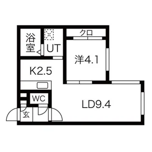 A2麻生(エーツーアサブ)【4階】の間取り