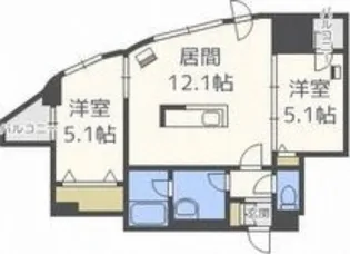 Partire創成イースト(パルティーレ創成イースト)【10階】の間取り