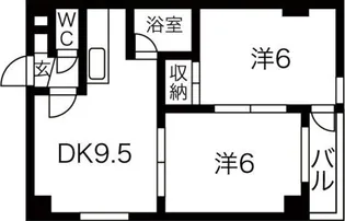 カーサフェリーチェN32【405号室】の間取り