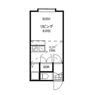 アルジャンテ桑園B【2階】の間取り