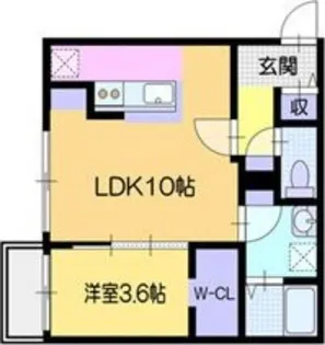 シューレジデンス元町【2階】の間取り