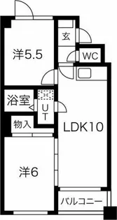 ラ・ムーネミ【5階】の間取り
