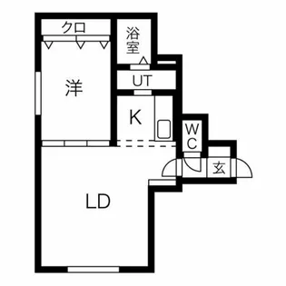 イーストステージuセカンド【1階】の間取り