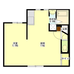 アーバンテラスN37【202号室】の間取り