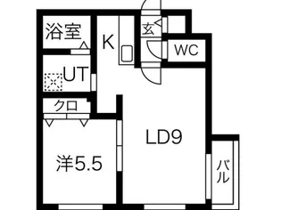 calme令北8条 【2階】の間取り
