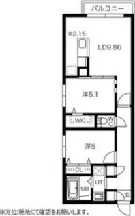 グランディールN19 (GrandirN19)【3階】の間取り