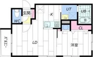 モルティーニN20【1階】の間取り