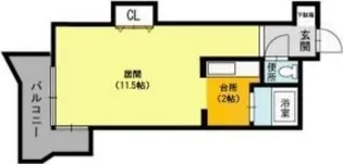 藤井ビル北17条Ⅱ【6階】の間取り
