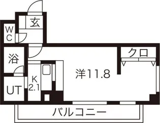 コートS&R【205号室】の間取り