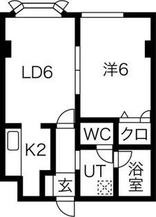 ヴァンヴェール札幌【202号室】の間取り