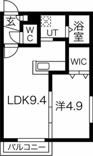 トルペ環状通東【4階】の間取り