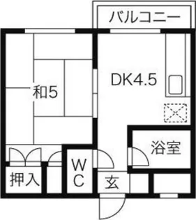 クラークハイツ【508号室】の間取り