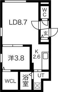 annette(アネット)【105号室】の間取り