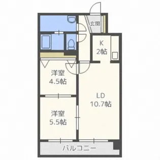 グランデルシャン34【3階】の間取り