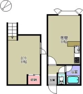 パルハイム北麻生【101号室】の間取り
