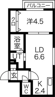 Asso Lusso ASABU(アッソルッソ麻生)【201号室】の間取り