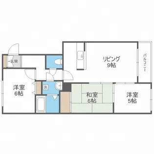 ロイヤル東苗穂V【3階】の間取り