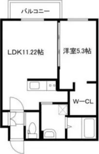 ARTE【1-C号室】の間取り