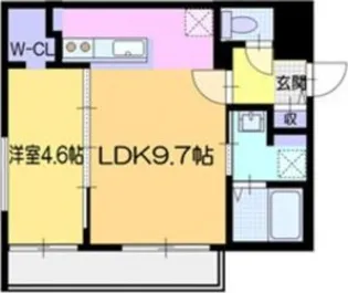 ラ・シュエット元町【302号室】の間取り