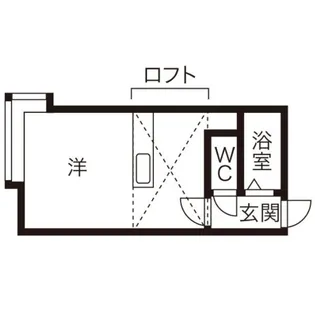 ライフステージ北大西【3階】の間取り
